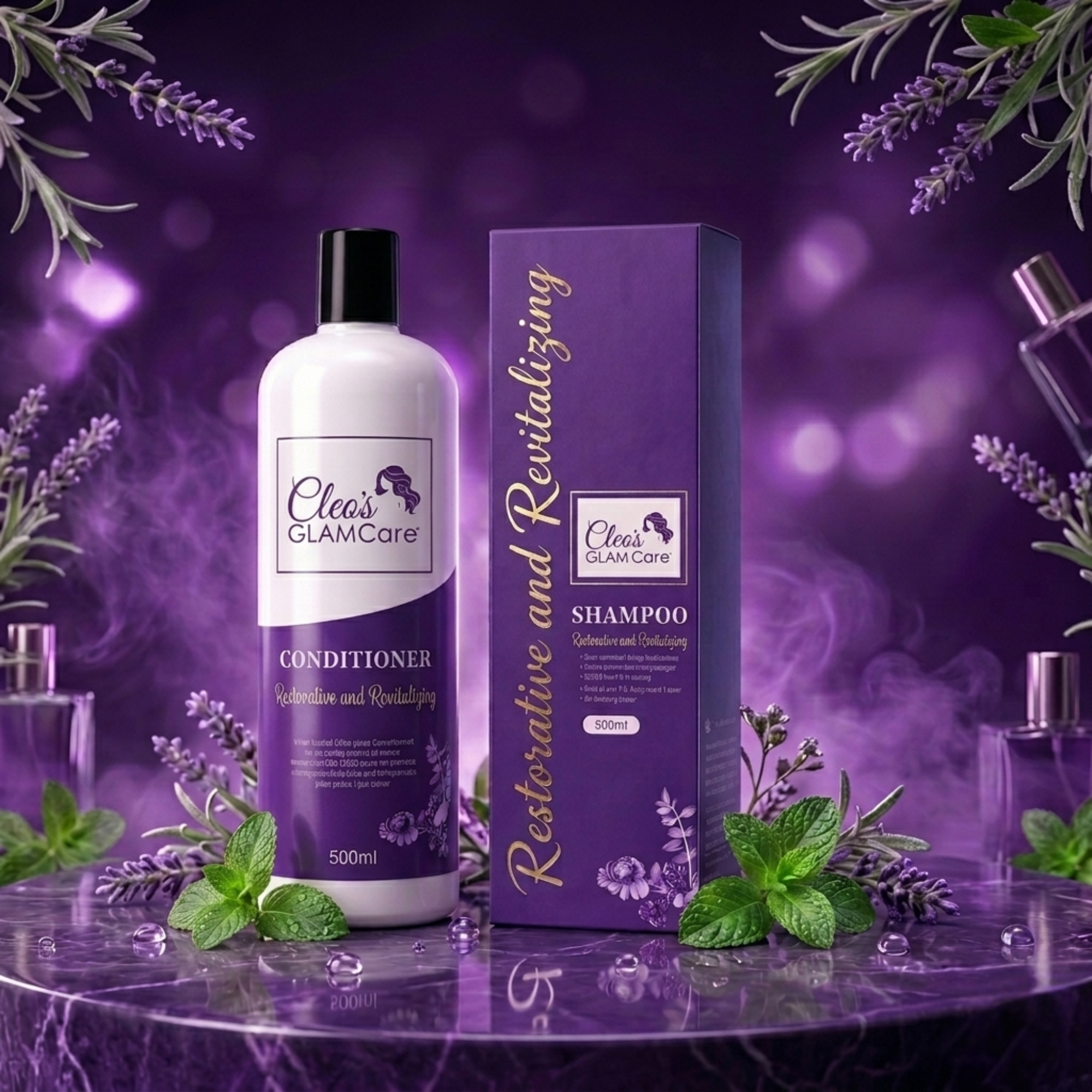 Cleos Glam Care Rosemary Peppermint Shampoo