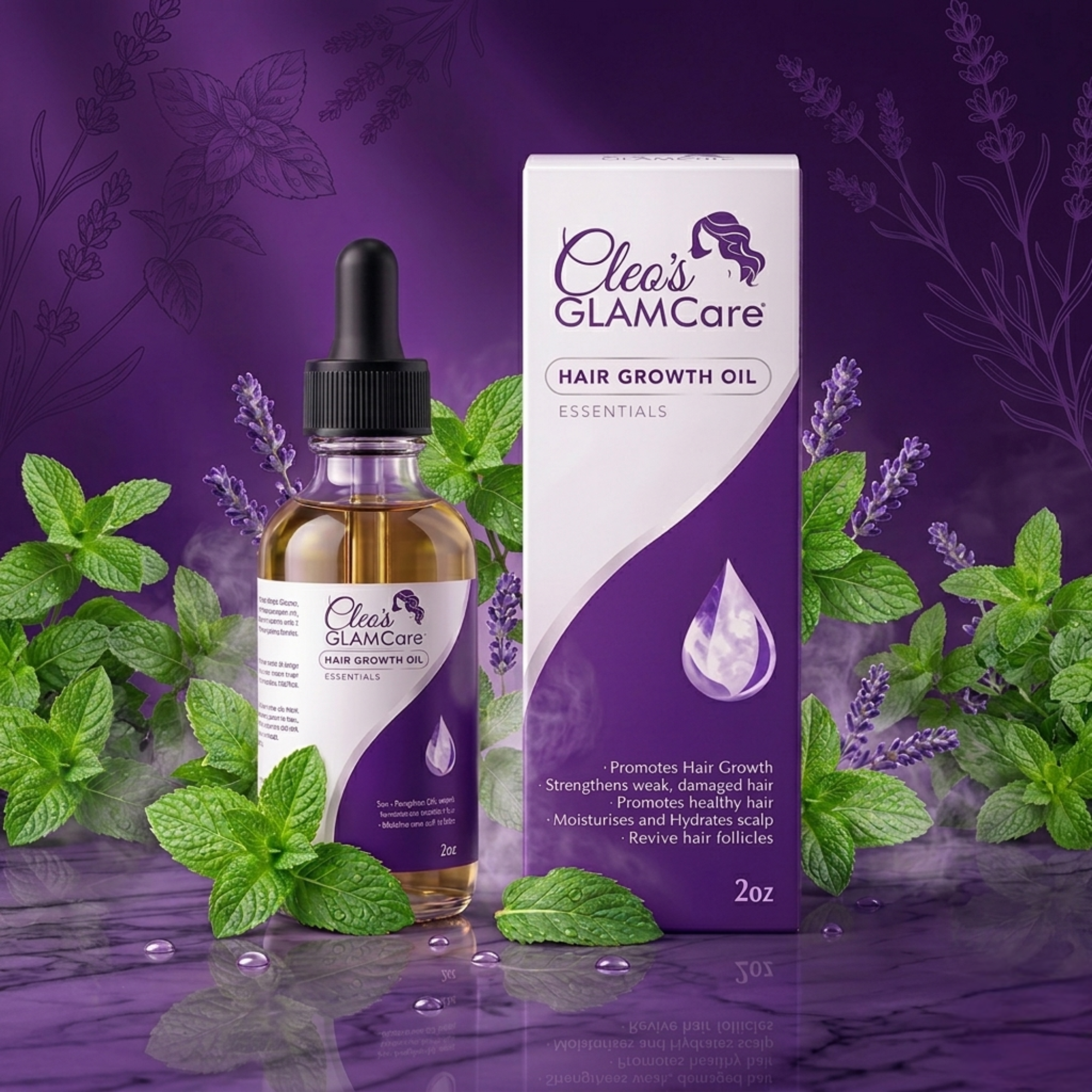 ROSEMARY PEPPERMINT HAIR OIL DROPS